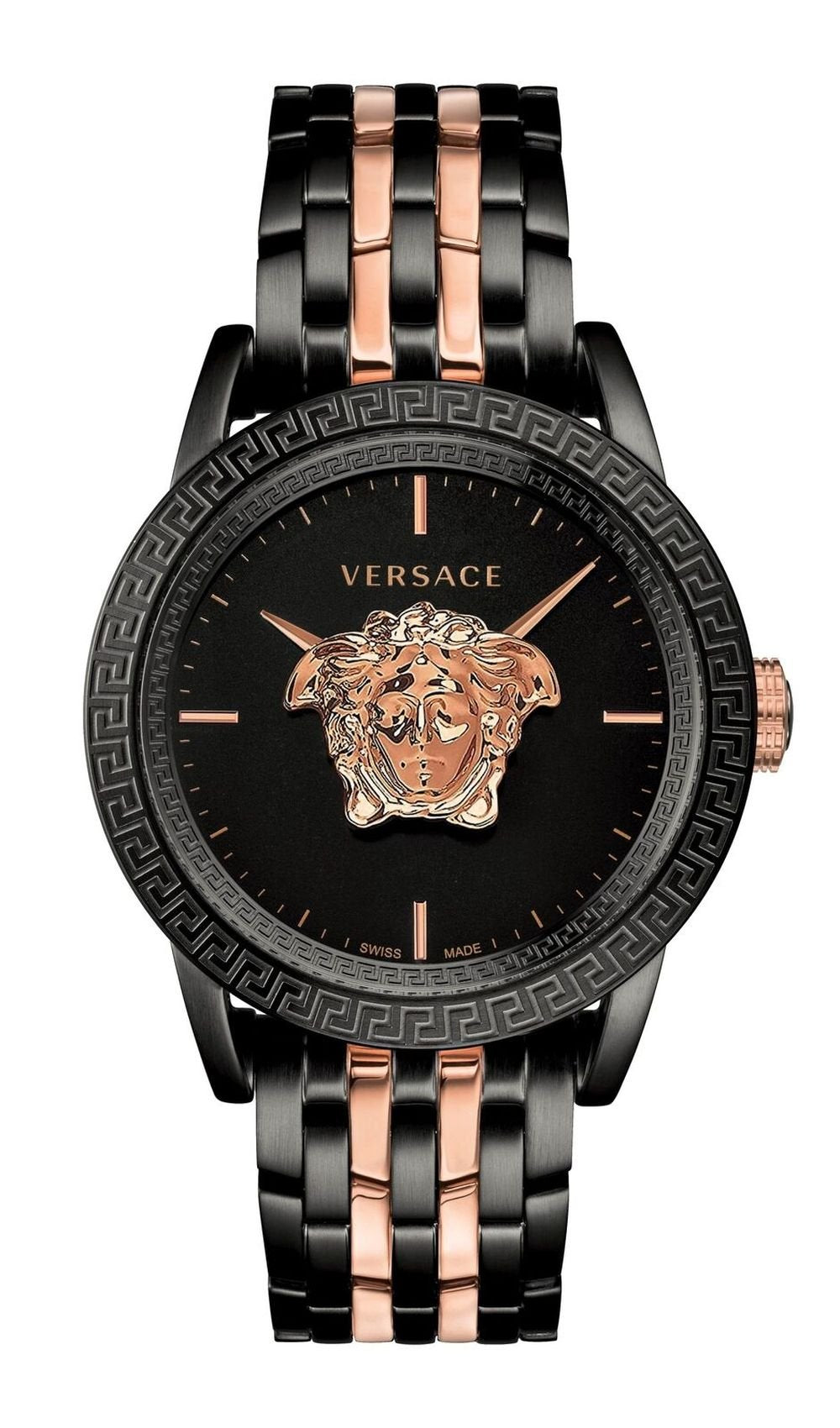 Versace Herren Armbanduhr PALAZZO EMPIRE schwarz, roségold 43 mm VERD01623