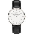 Daniel Wellington Analoguhr Damen Classic Sheffield Silberfarben Weiß DW00100053
