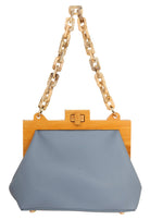 House of Louisa Damen Umhängetasche blau/braun LOU1001-BL