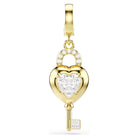 Swarovski Charm Damen Idyllia Herz mit Schlüssel Weiß Gold 5742959