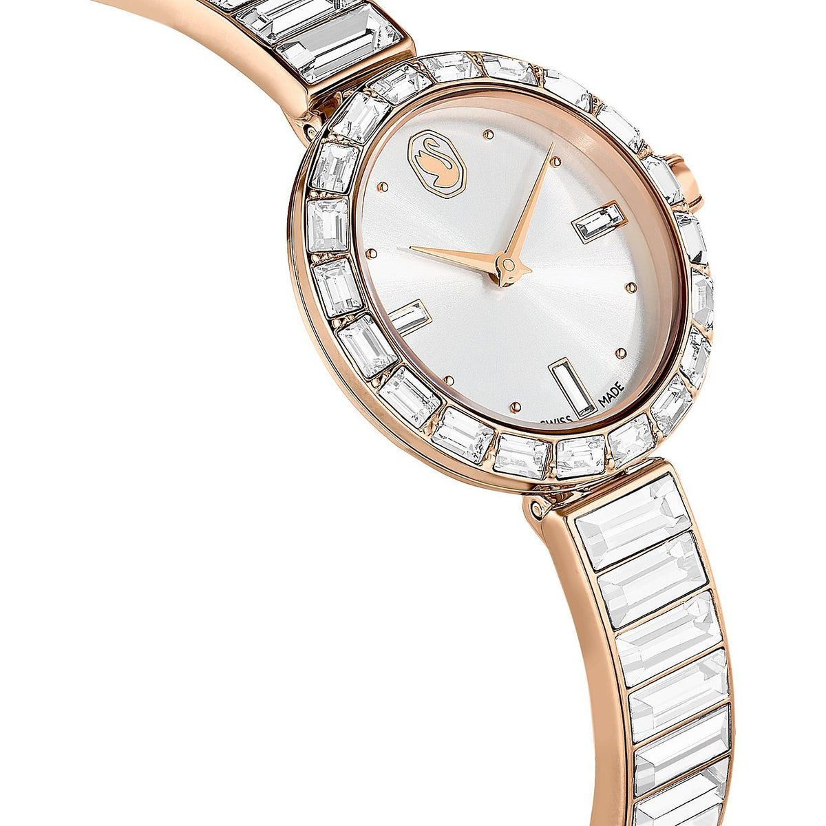 Swarovski Armbanduhr Damen Matrix bangle White roségold 5677484
