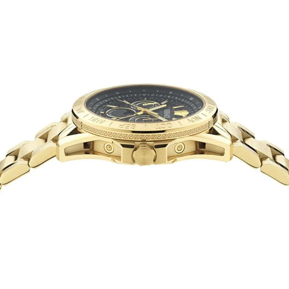 Versace Herrenuhr V-Galaxy Moonphase Gold/Schwarz VE0K00425