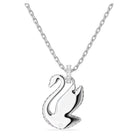 SWAROVSKI Damen Anhänger Schwan Blau Rhodiniert SWAN 5660594