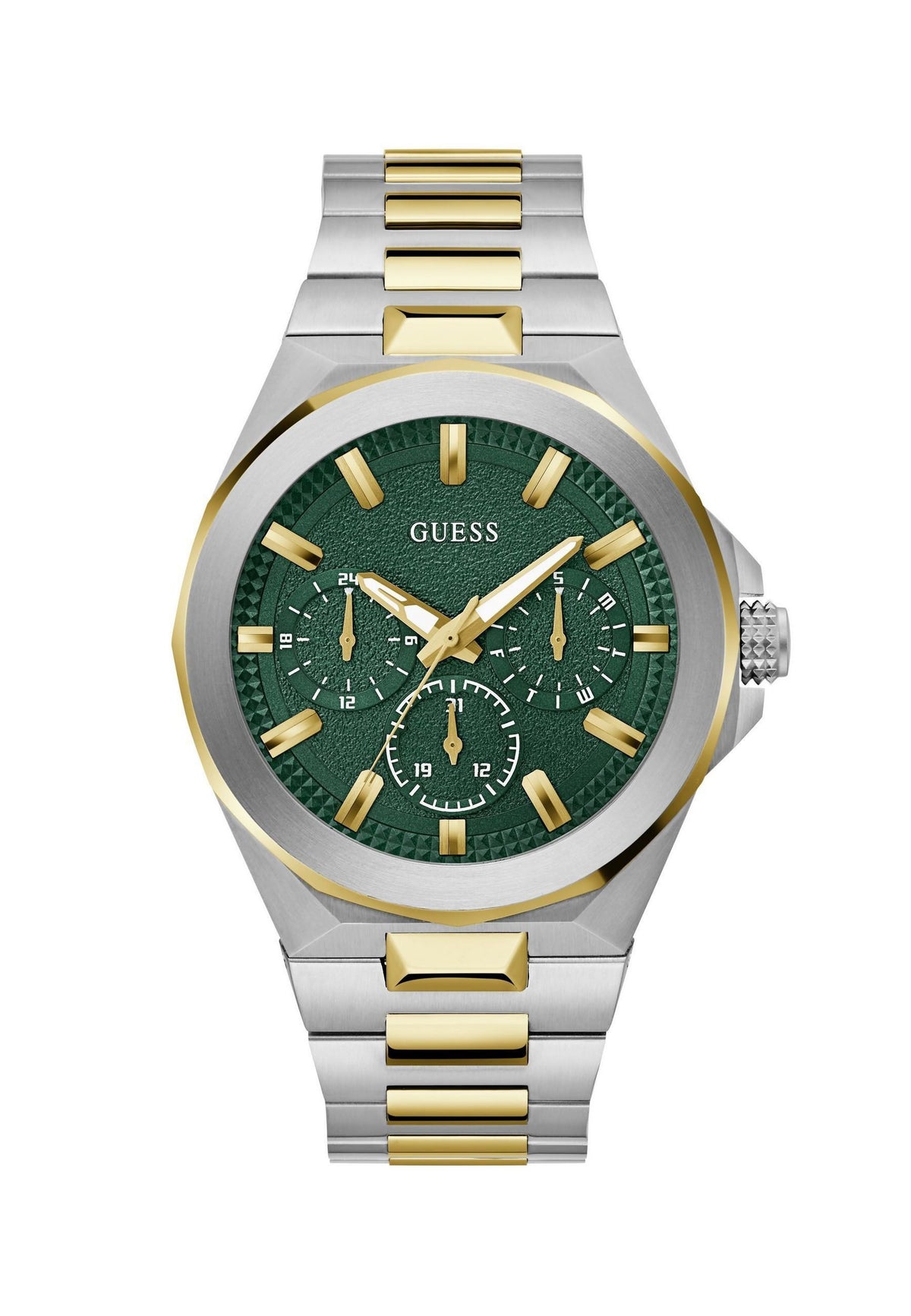 Guess Armbanduhr Herren Mens 2-Tone Multi-function Watch Bicolor GW0798G3