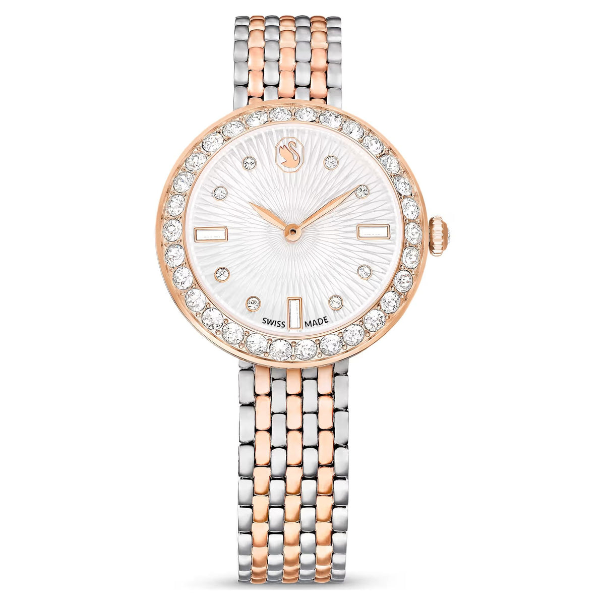 Swarovski Armbanduhr Damen Matrix tennis 7-link rosé bicolor 5672971