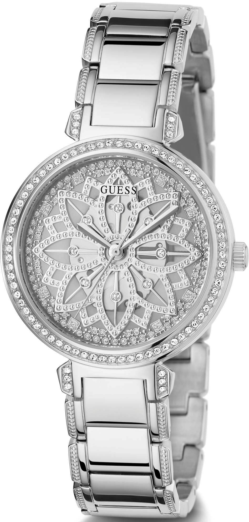 GUESS Damenuhr Quarzuhr GW0528L1  Edelstahlgehäuse und Armband