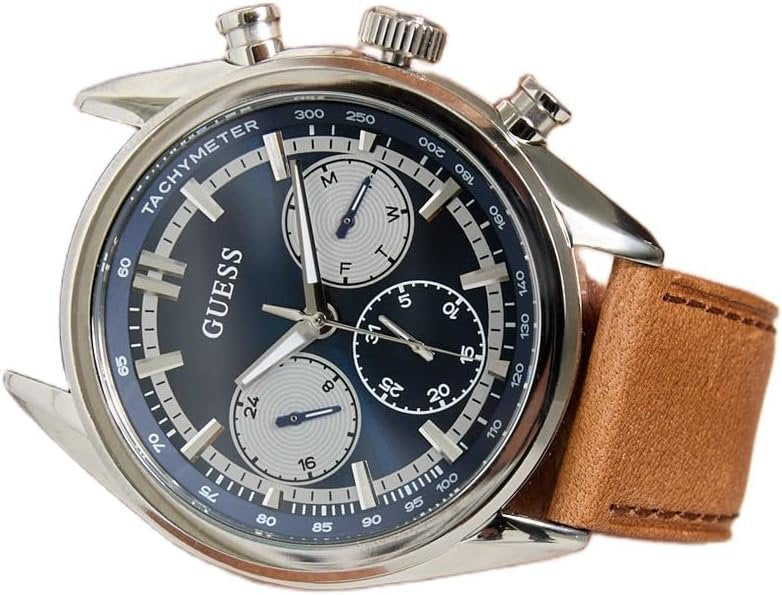 Guess Multifunktionsuhr Herren Dawson Silber/Braun GW0972G1