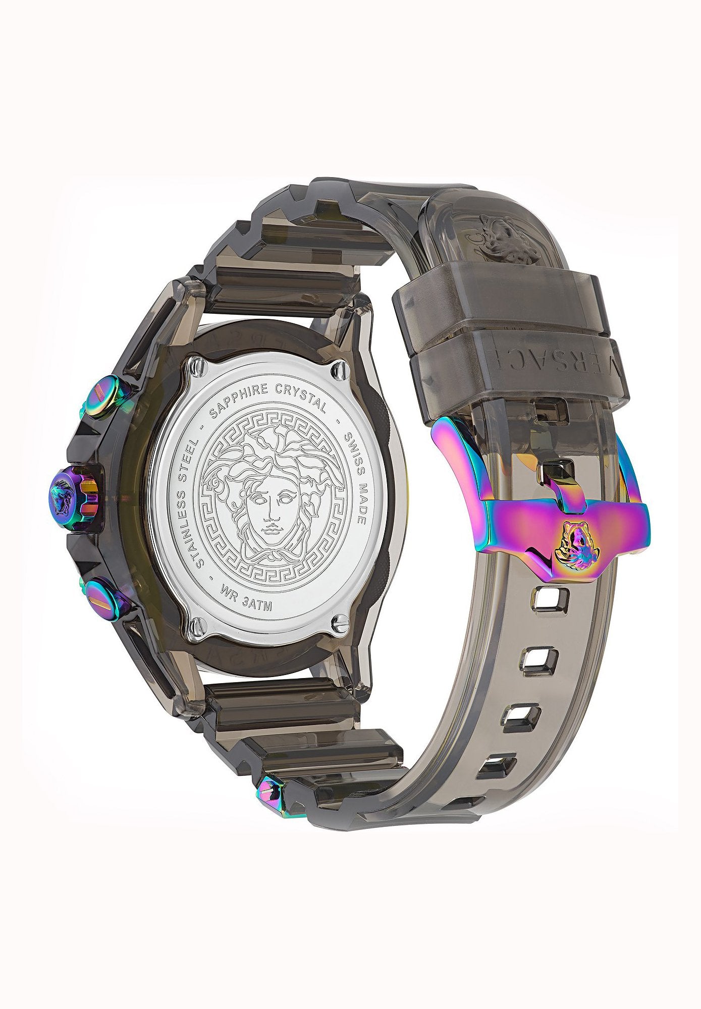 Versace Armbanduhr Sport CHRONO ACTIVE - 44MM - VEZ7-BLACK TRANSPARENT POLYCARBONATE VEZ701022