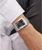 Guess Armbanduhr Herren Clyde Analog Silber GW0896G1
