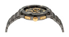 Versace Herrenuhr Chronograph Greca Logo Chrono VEZ900521 Anthrazit
