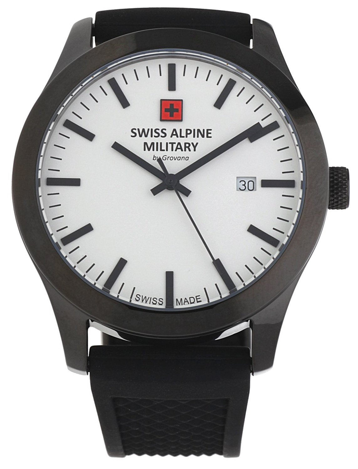 Swiss Alpine Military by Grovana Herrenarmbanduhr schwarz 7055-1873SAM