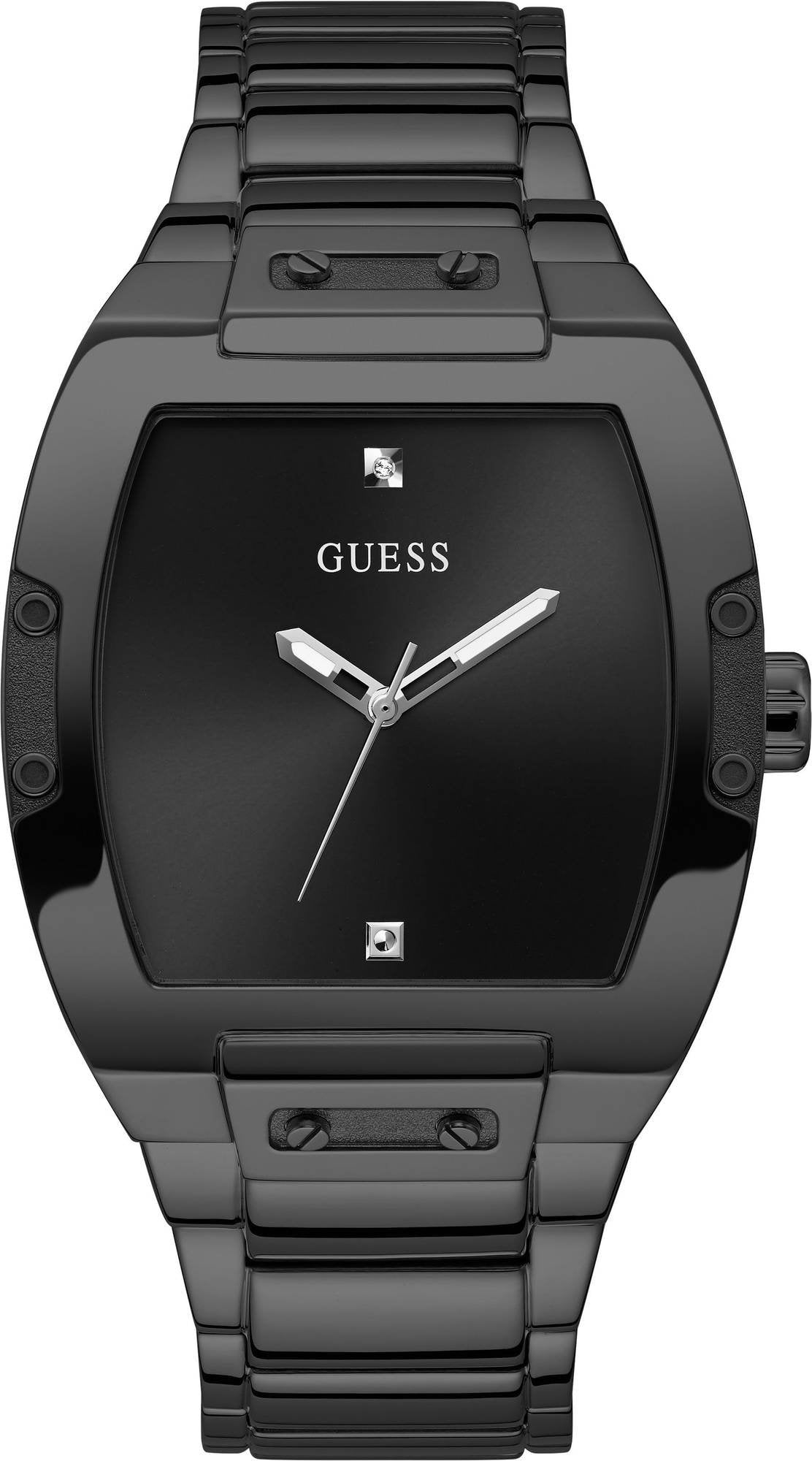 Guess Herren Armbanduhr Phoenix 43 mm Minimalistischer Stil Armband Edelstahl GW0387G3