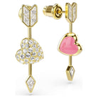 Swarovski Ohrhänger Damen Idyllia Herz mit Pfeil Weiß Goldlegierungsschicht 5737295