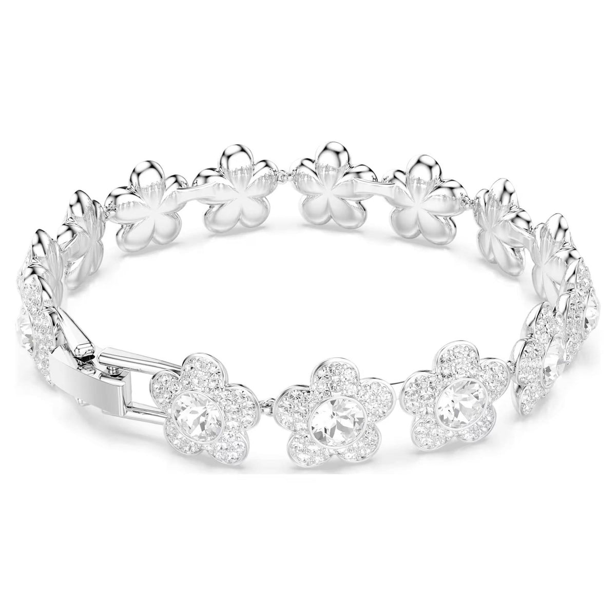 Swarovski Armband Damen Ariana Grande x Swarovski Rundschliff Blume Weiß Rhodiniert 5749182