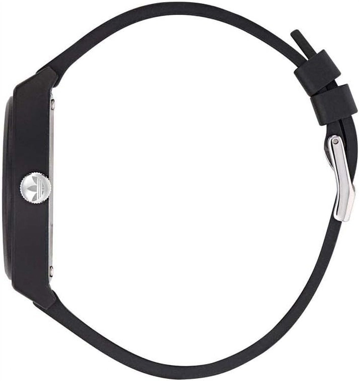 adidas Project Two Unisex Armbanduhr, Quarz Analog, Kunststoff, 38 mm, Kunststoffarmband, Schwarz, 5 bar, Zifferblattfarbe: Grün, AOST25549