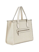 Guess Handtasche Damen Silvana Flechtoptik Bone HWWW8665220-BON