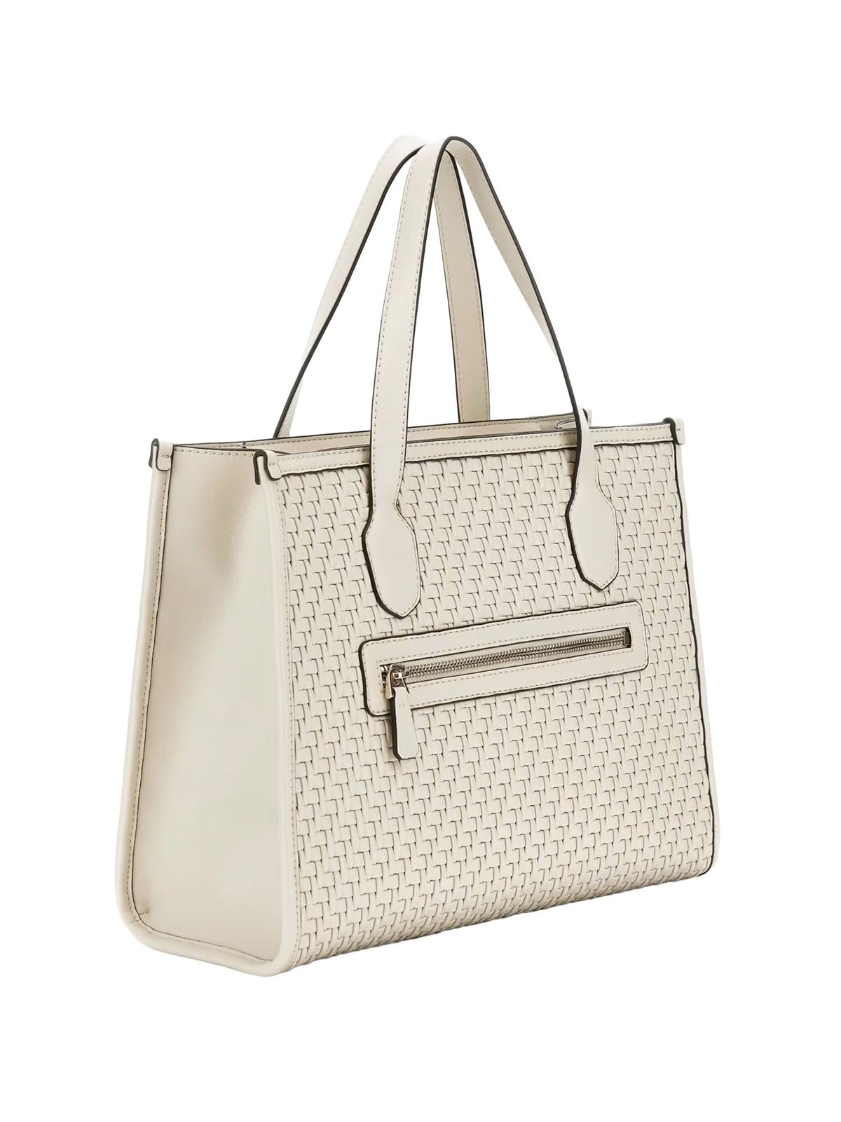Guess Handtasche Damen Silvana Flechtoptik Bone HWWW8665220-BON