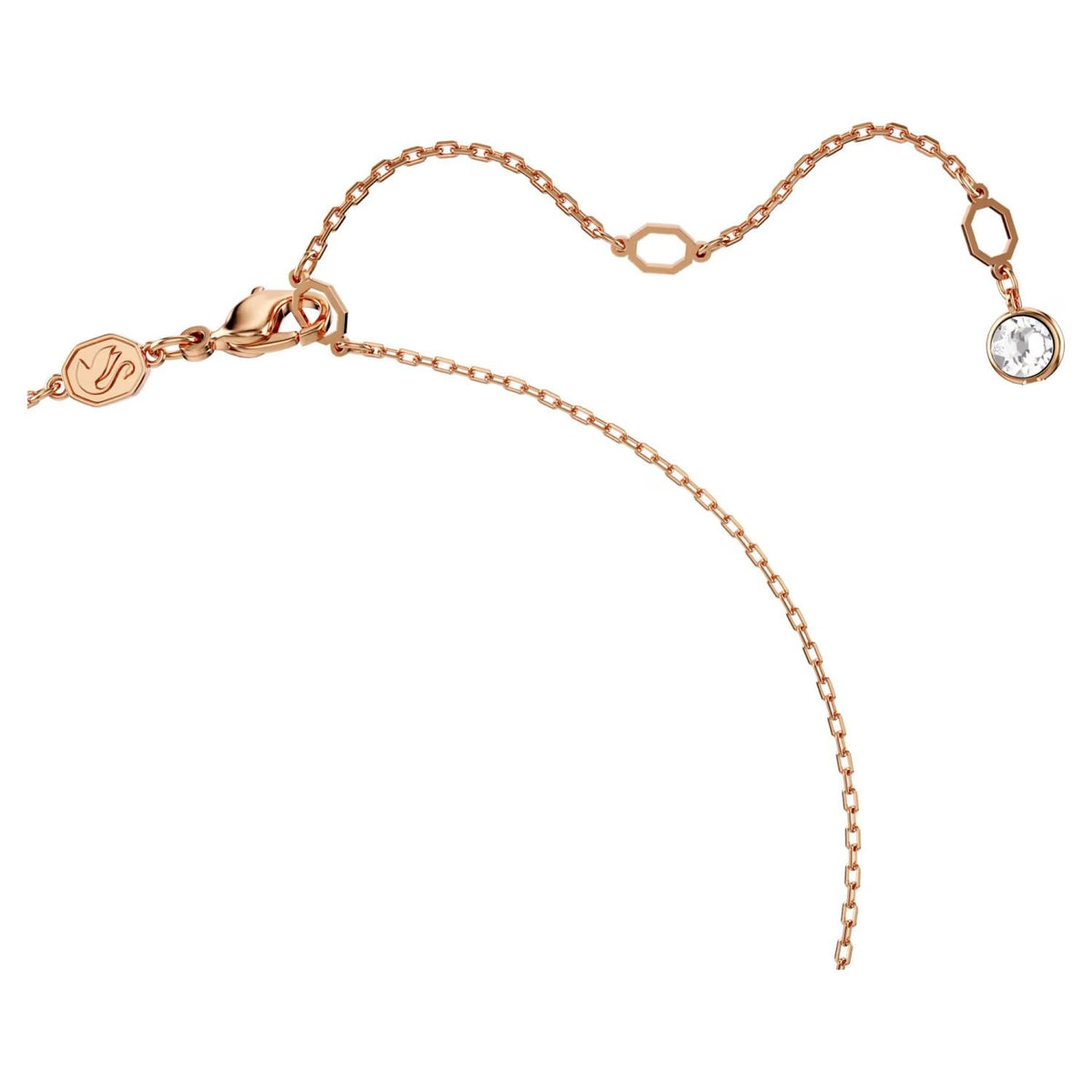 SWAROVSKI Damen Unendlichkeits Anhänger Weiß Rosegold HYPERBOLA 5684084