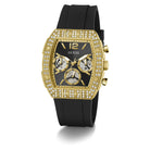 guess Armbanduhr Herren Phoenix Quantum Schwarz Gold GW1069G2