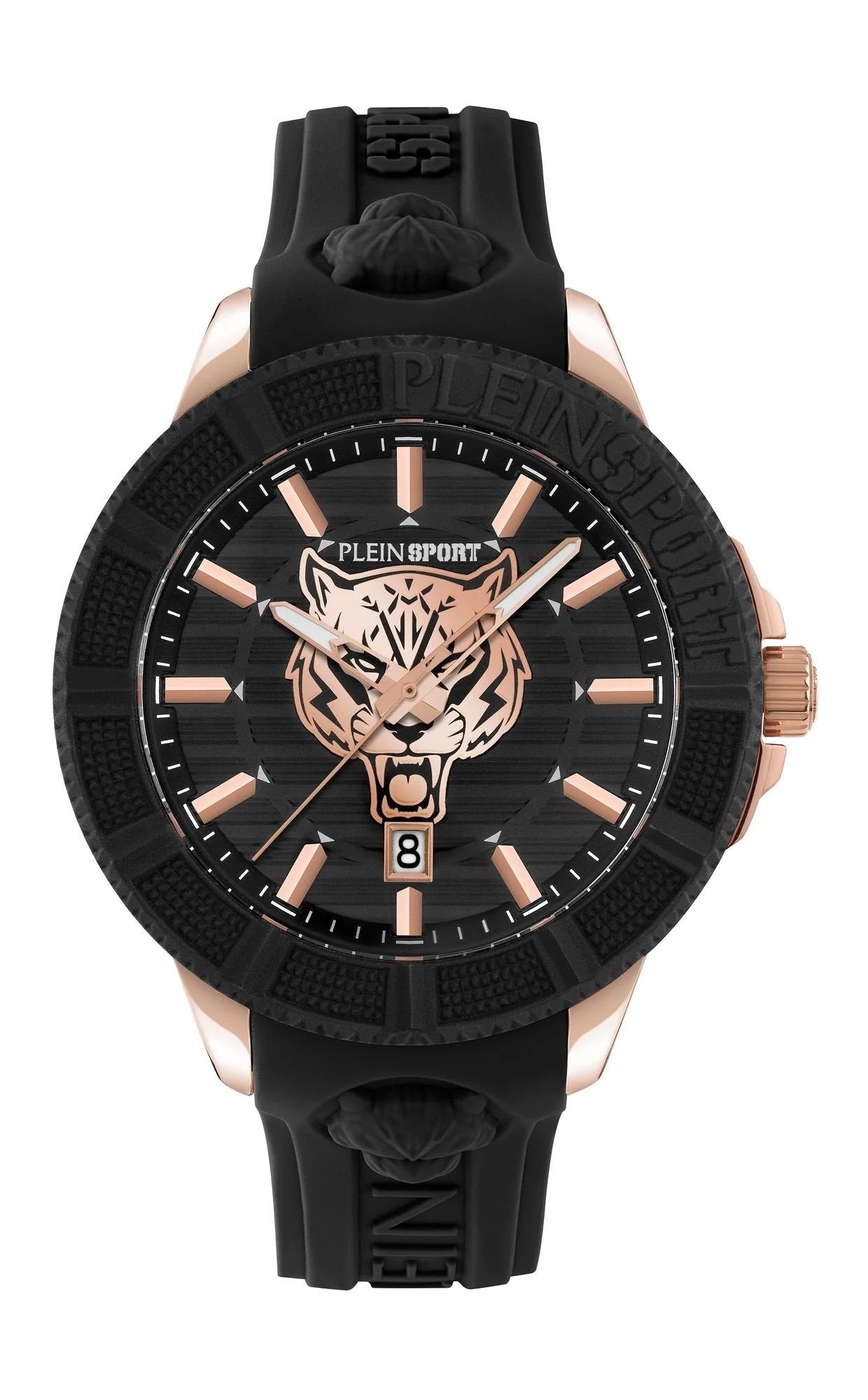 Philipp Plein Herrenuhr City Rush PSAEA0224 Silikon Schwarz Rose-Gold 45 mm