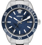 Versace Herren Quarzuhr Greca Urban Blau VEYCA0424