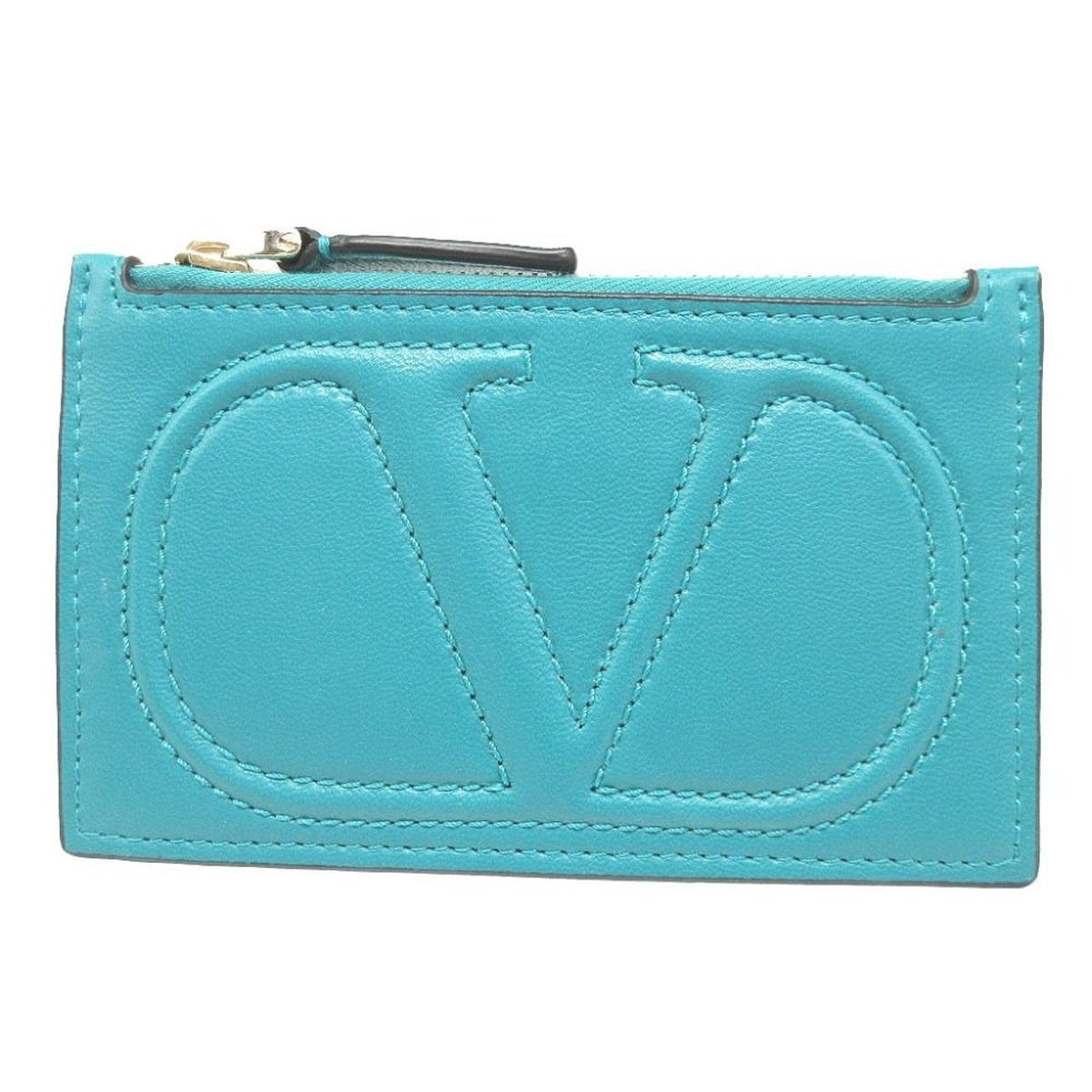 Valentino Garavani Kartenetui Unisex VLogo Card Case Blau 1W5P0S76GDQ-PV2