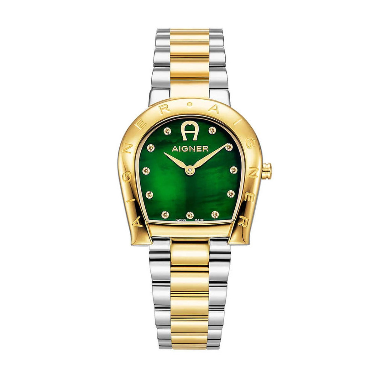Aigner Armbanduhr Damen Ravenna Due Grün Gold AGW.259002