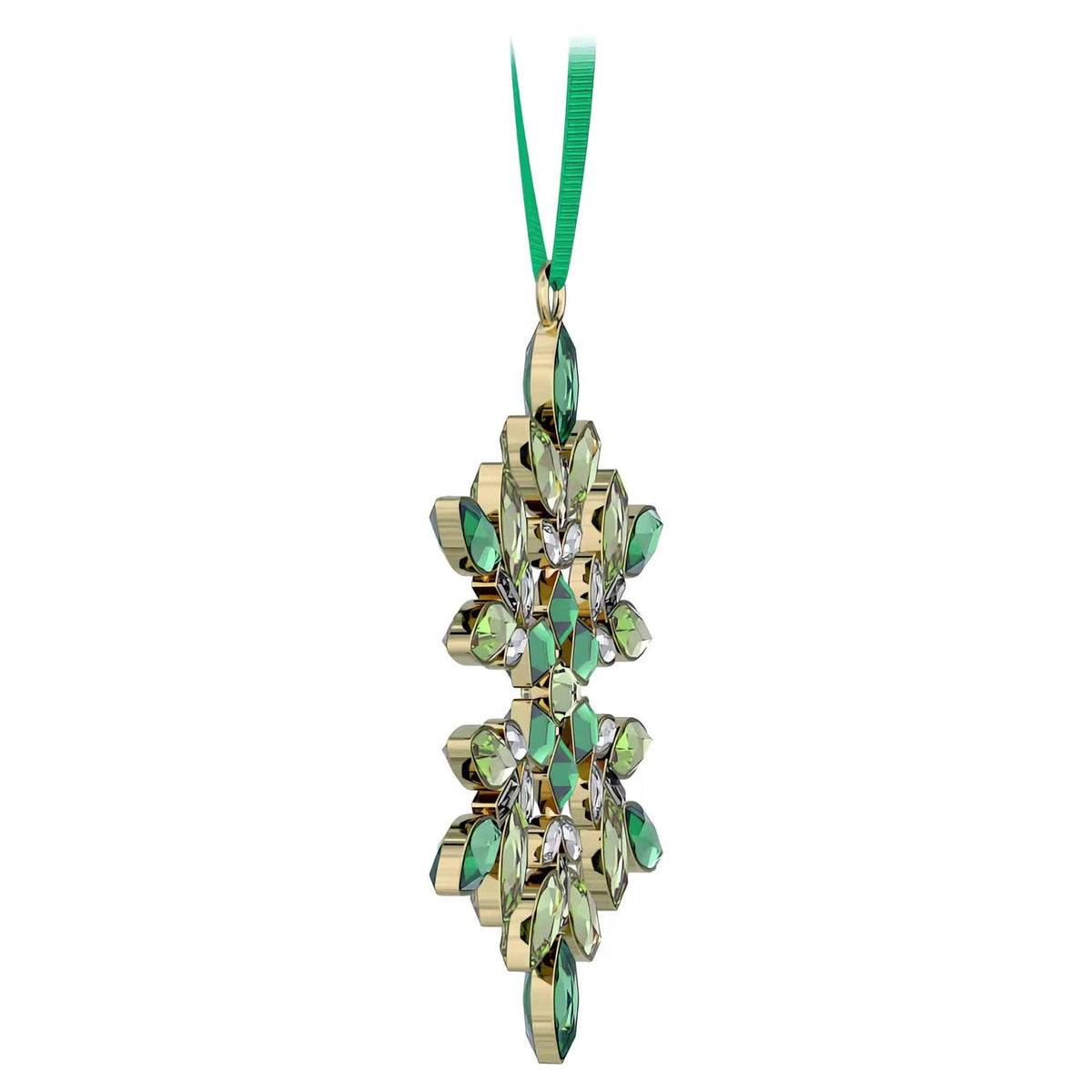 Swarovski Gema Festtagsornament Schneeflocke Grün 5691044