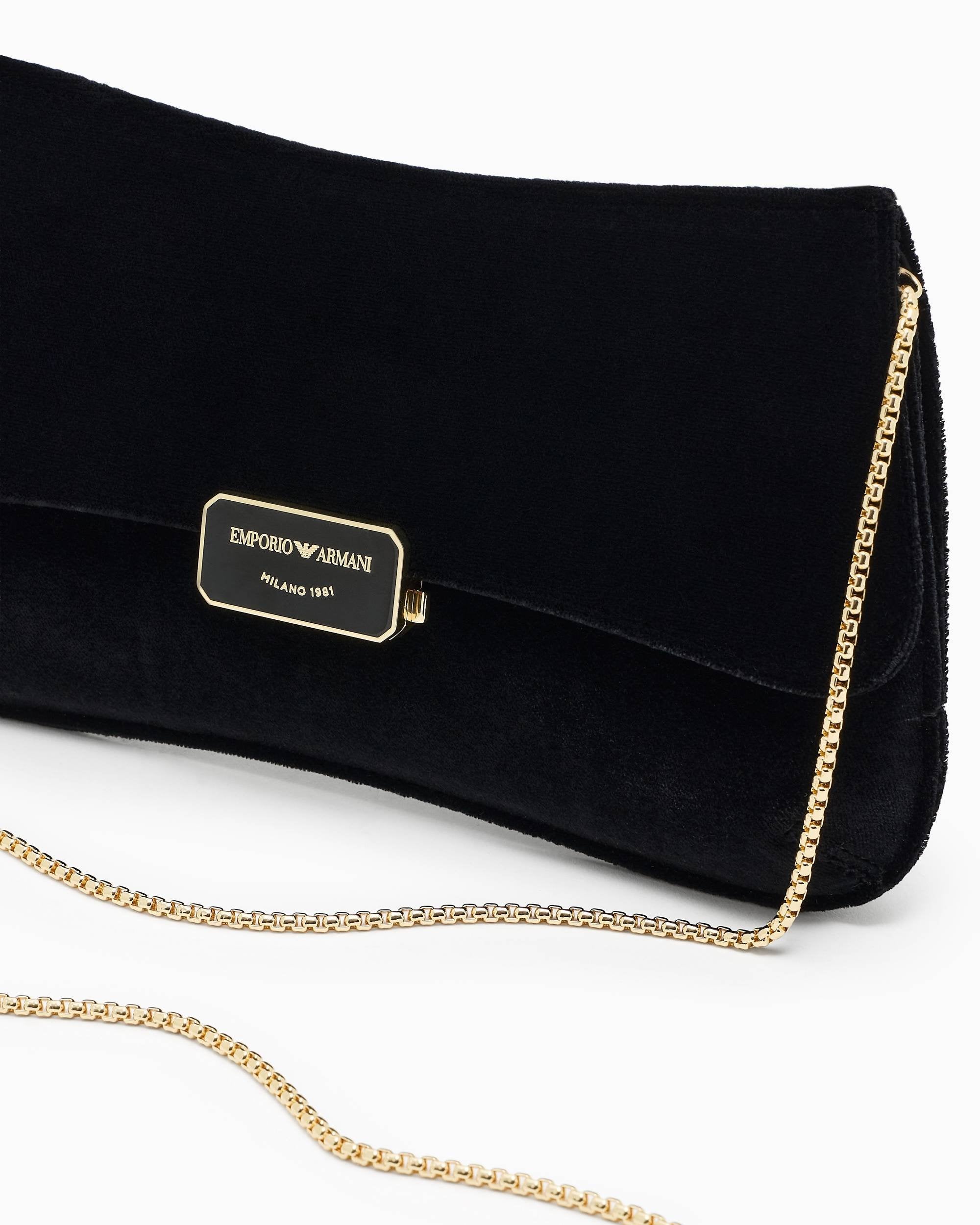 Emporio Armani Handtasche Damen Black Velvet EW001777 AF17289 UC001
