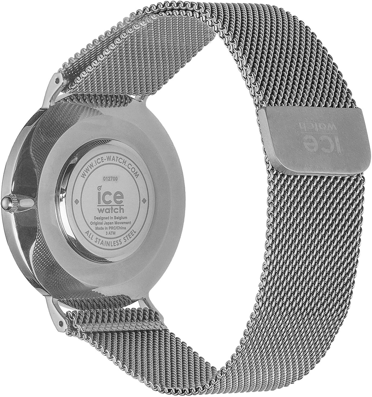 Ice-Watch Unisex Uhr Armbanduhr Ice City Milanaise Silver Shiny Medium 012700