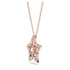 Swarovski Stella Set, Halskette Ohrringe Verschiedene Schliffe, Stern, Weiß, Roségold 5622730