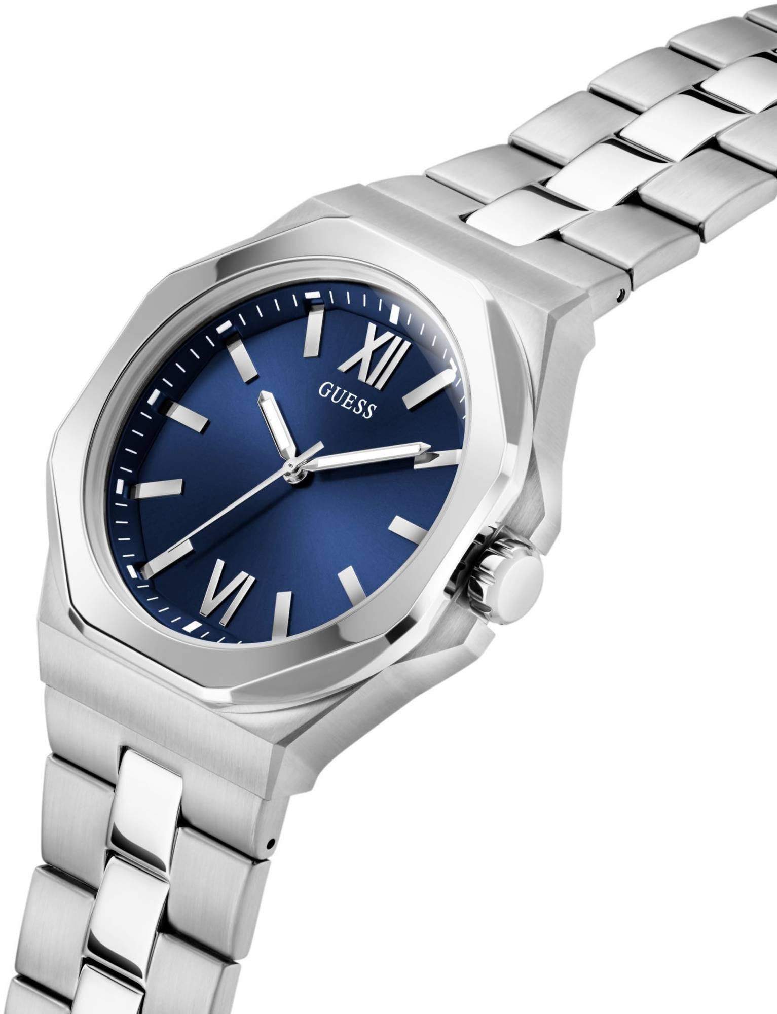 Guess Herren Armbanduhr silber GD EMPEROR GW0849G1
