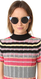 Fendi FF0190S-000A9-57 FENDI Sonnenbrille FF0190S-000A9-57 Cateye Sonnenbrille 55, Blau