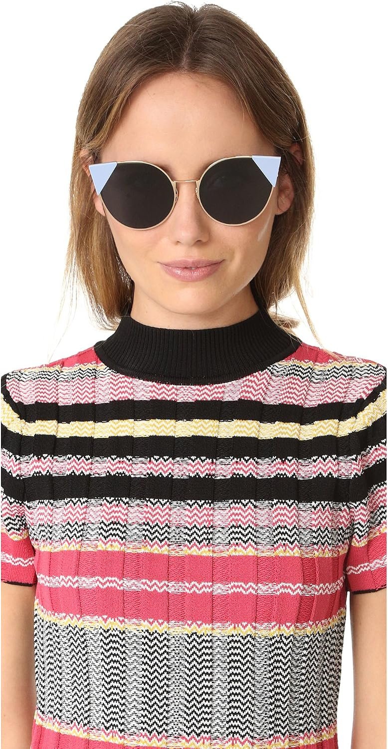 Fendi FF0190S-000A9-57 FENDI Sonnenbrille FF0190S-000A9-57 Cateye Sonnenbrille 55, Blau