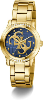 Guess Armbanduhr Damen Ladies Gold Tone Analog Watch Gold GW0861L6