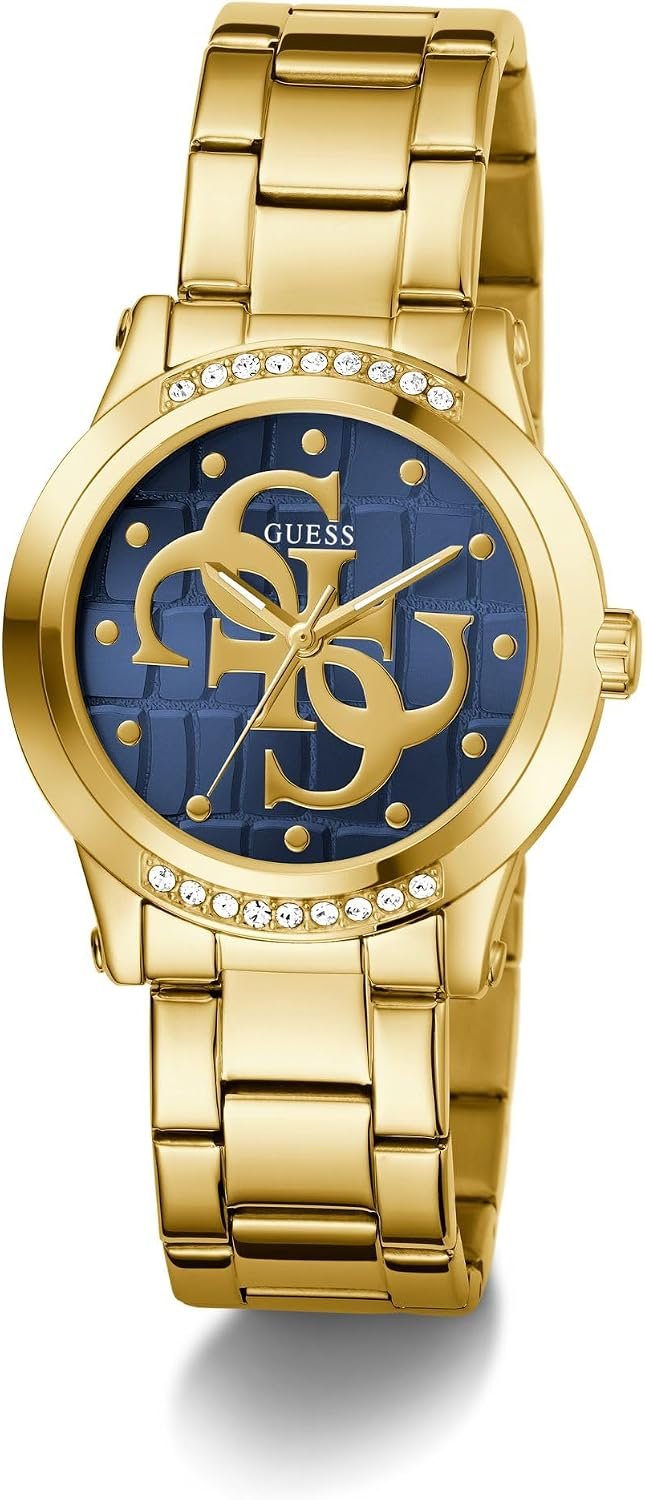Guess Armbanduhr Damen Ladies Gold Tone Analog Watch Gold GW0861L6