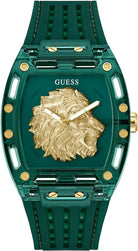 Guess Analoguhr Herren Phoenix Grün Transparent GW0959G2