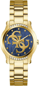 Guess Armbanduhr Damen Ladies Gold Tone Analog Watch Gold GW0861L6