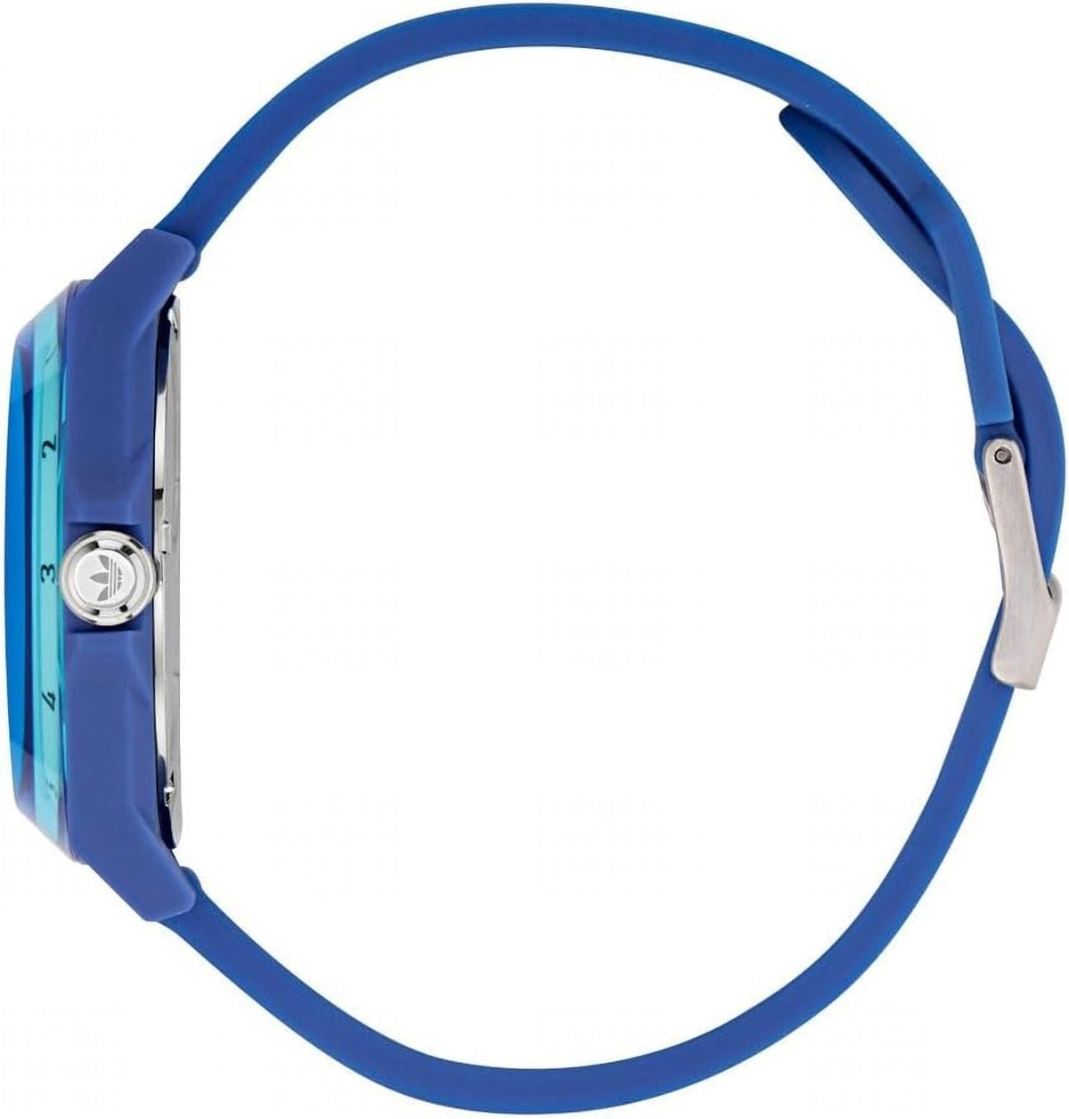 adidas Project Four SOLAR Unisex Armbanduhr, Solar-Dreizeigerwerk Analog, Kunststoff, 41 mm, Kunststoffarmband, Blau, 5 bar, Zifferblattfarbe: Blau, AOST25528