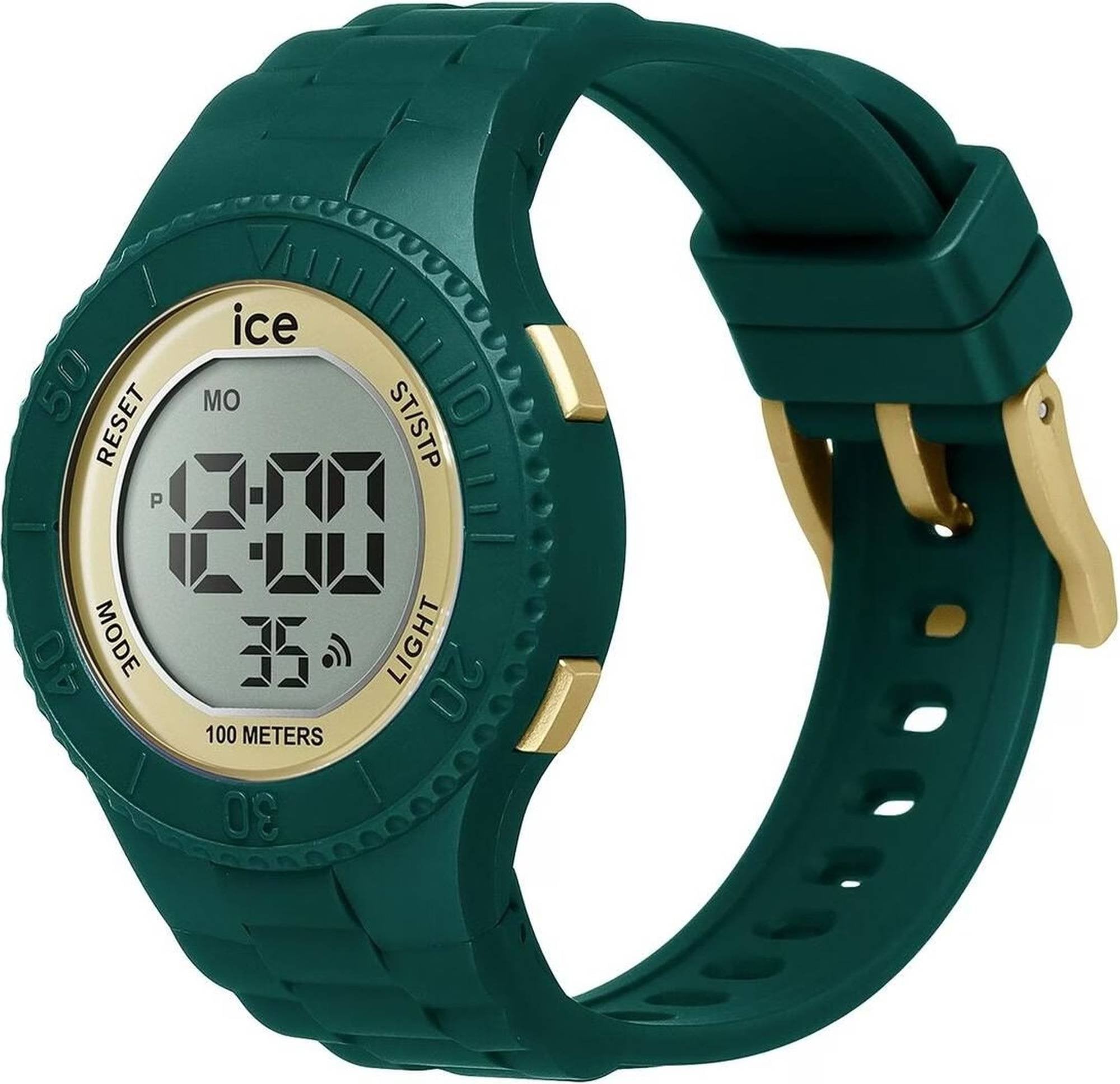 Ice-Watch Digitaluhr Damen ICE digit Verdigris Gold Small grün gold 021619