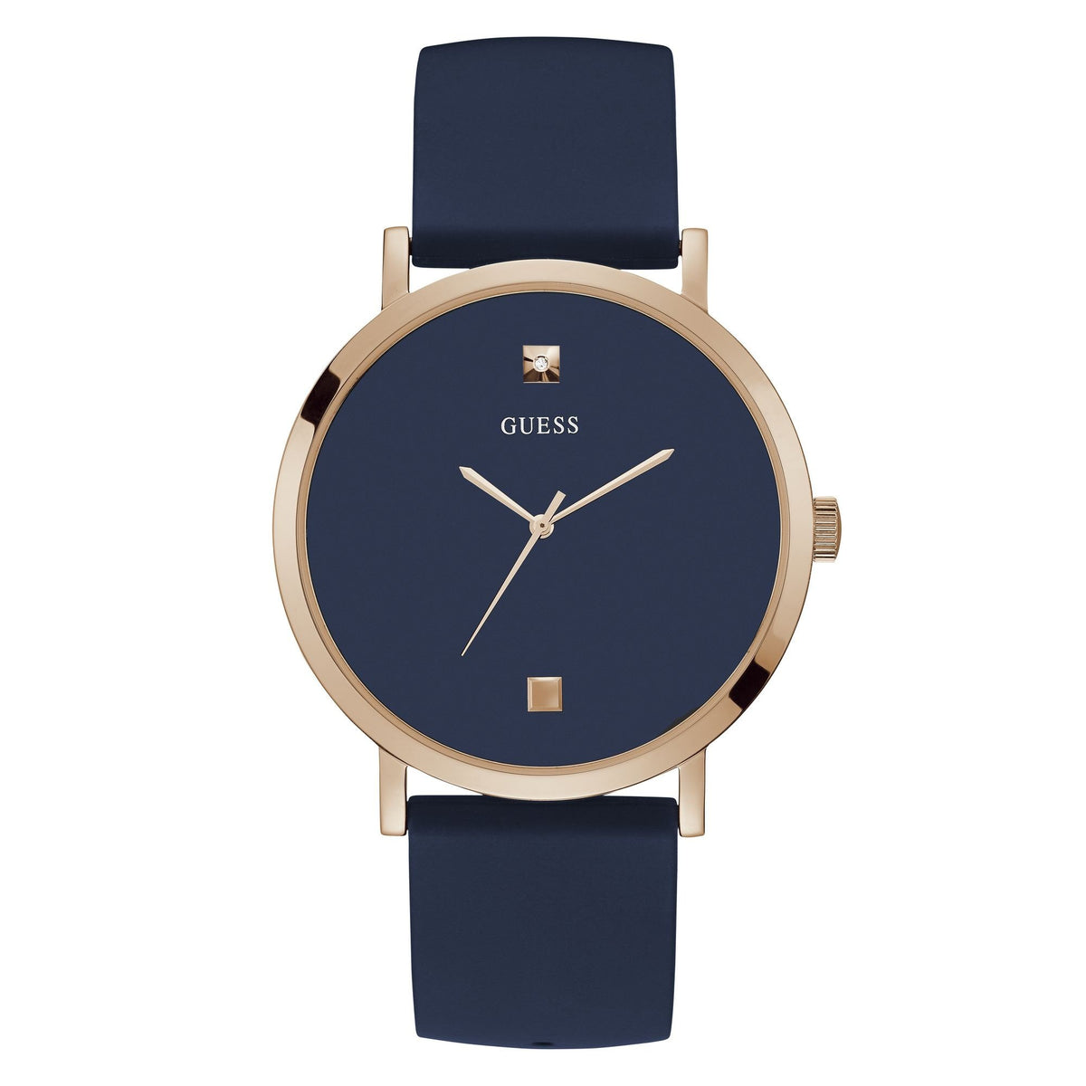Guess Armbanduhr Guess Silikon Armband Blau 44mm W1264G3