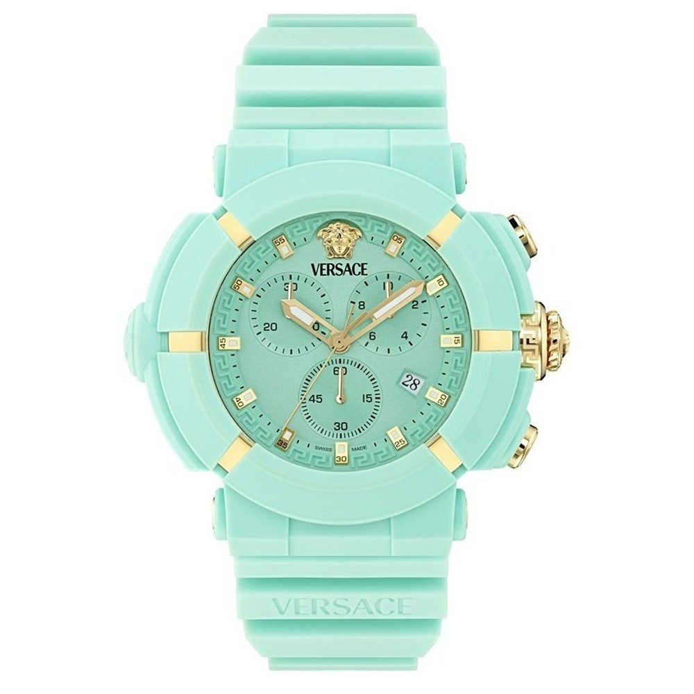 Versace Uhr V-Real Active Chrono Türkis VE0L00325
