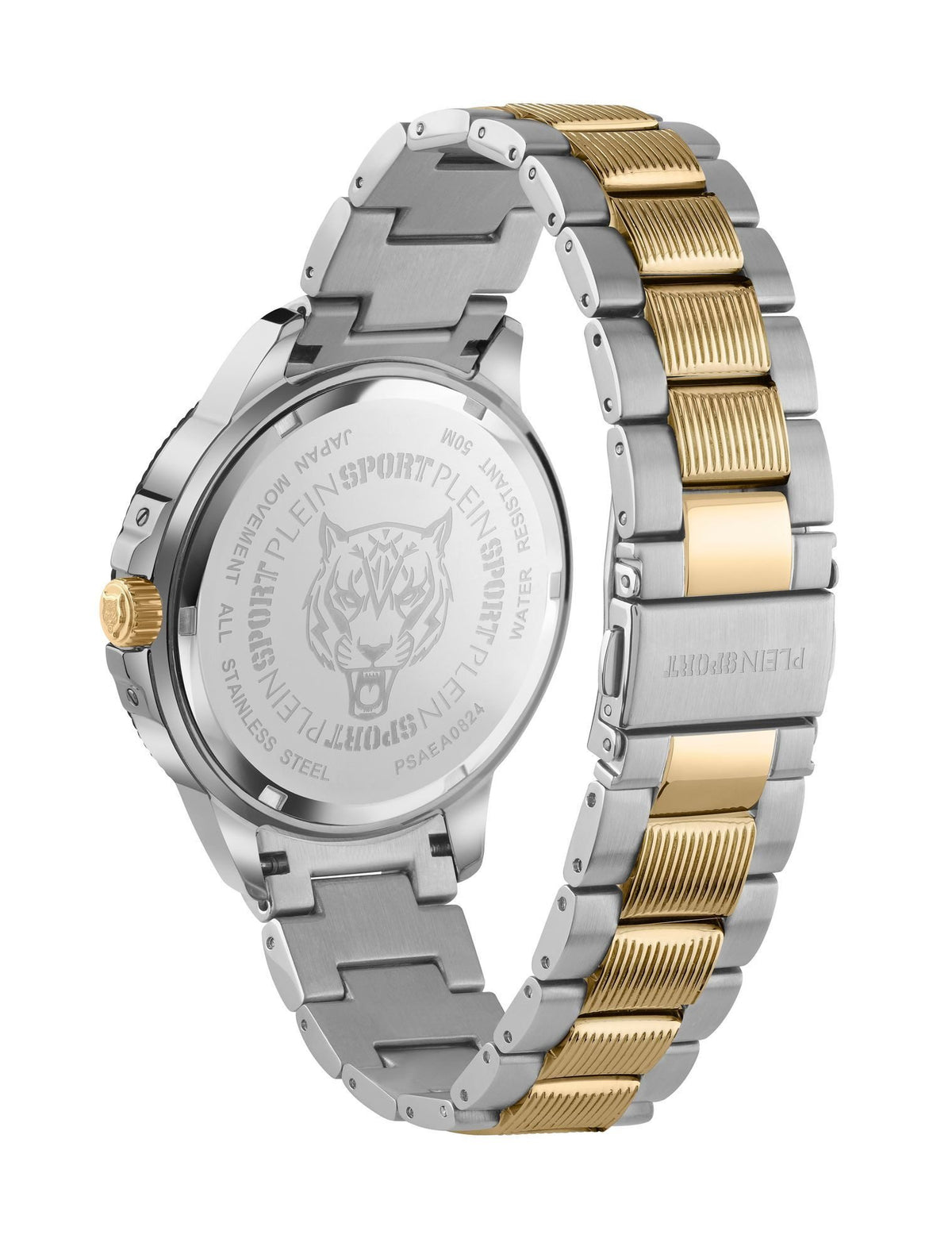 Plein Sport Herren Uhr CITY RUSH PSAEA0824 Blau/Silber/Gold