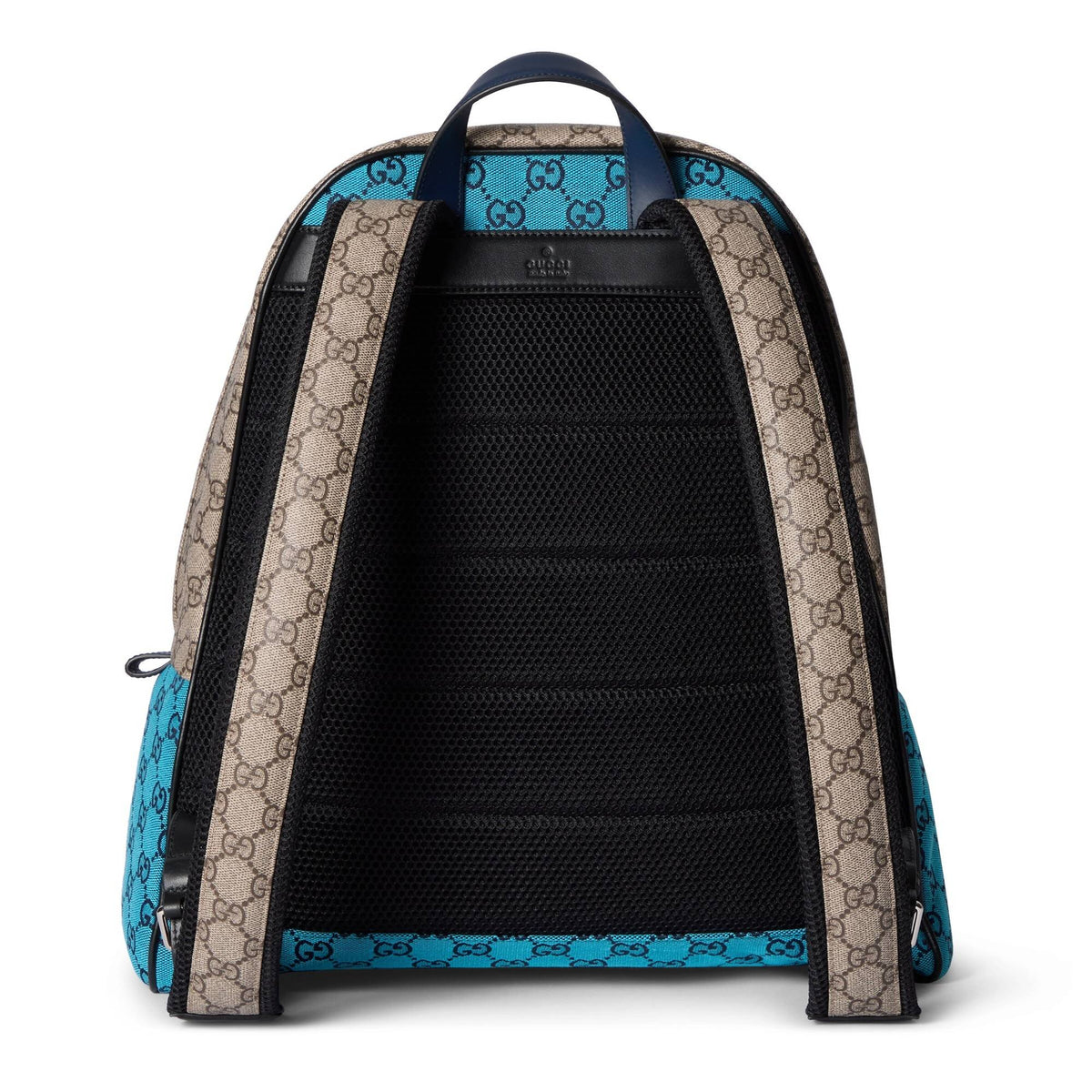 Gucci Rucksack Herren Match Medium GG Rucksack Hellblau Beige 856952 FAFL3 4542