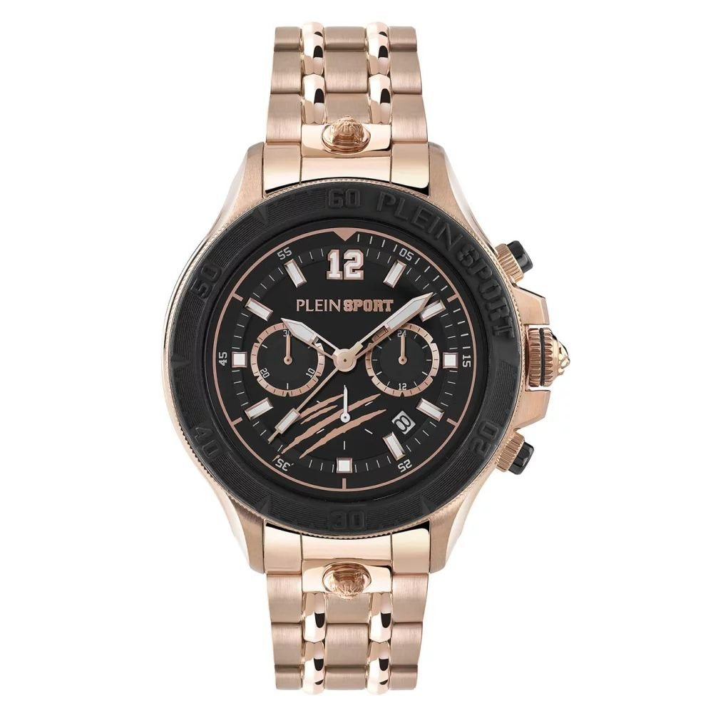 Plein Sport Uhr Herren WARRIOR TECH PS6BA0924 Roségold / Schwarz