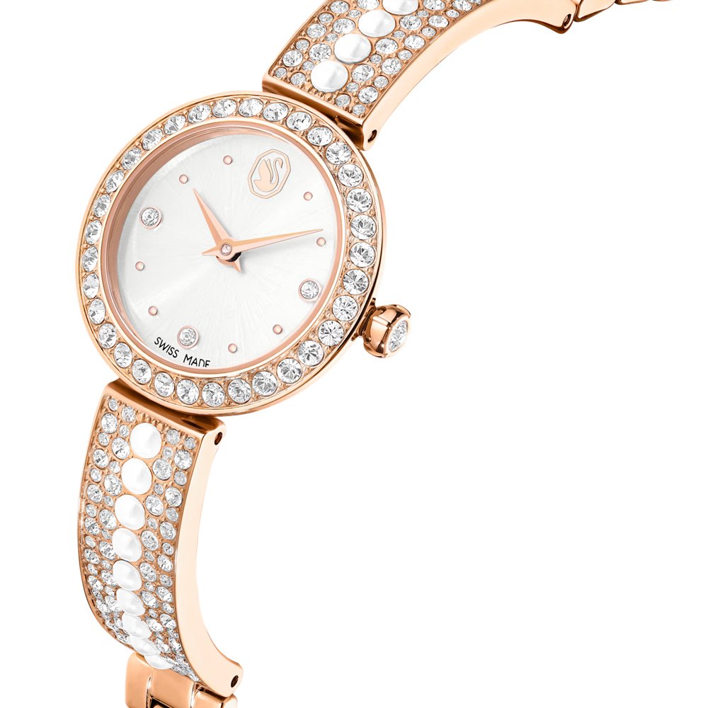 Swarovski Damenuhr Matrix Pearl Bangle Roségold / Weiß 5705406