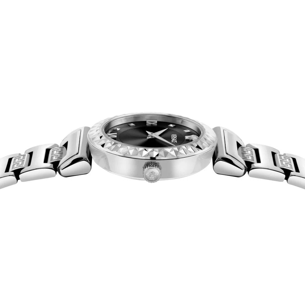 Versace Damenuhr Mini Vanity Silber/Schwarz VEGFA0225