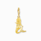Thomas Sabo Charm-Anhänger Meerjungfrau 925er Sterlingsilber mit 750er Gelbgold-Vergoldung