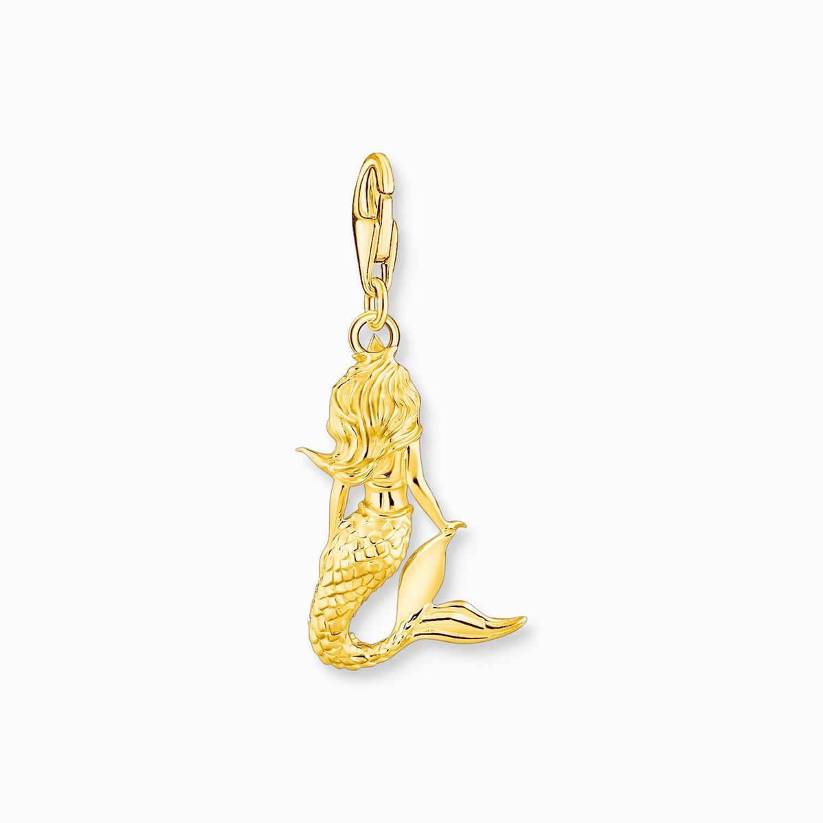 Thomas Sabo Charm-Anhänger Meerjungfrau 925er Sterlingsilber mit 750er Gelbgold-Vergoldung