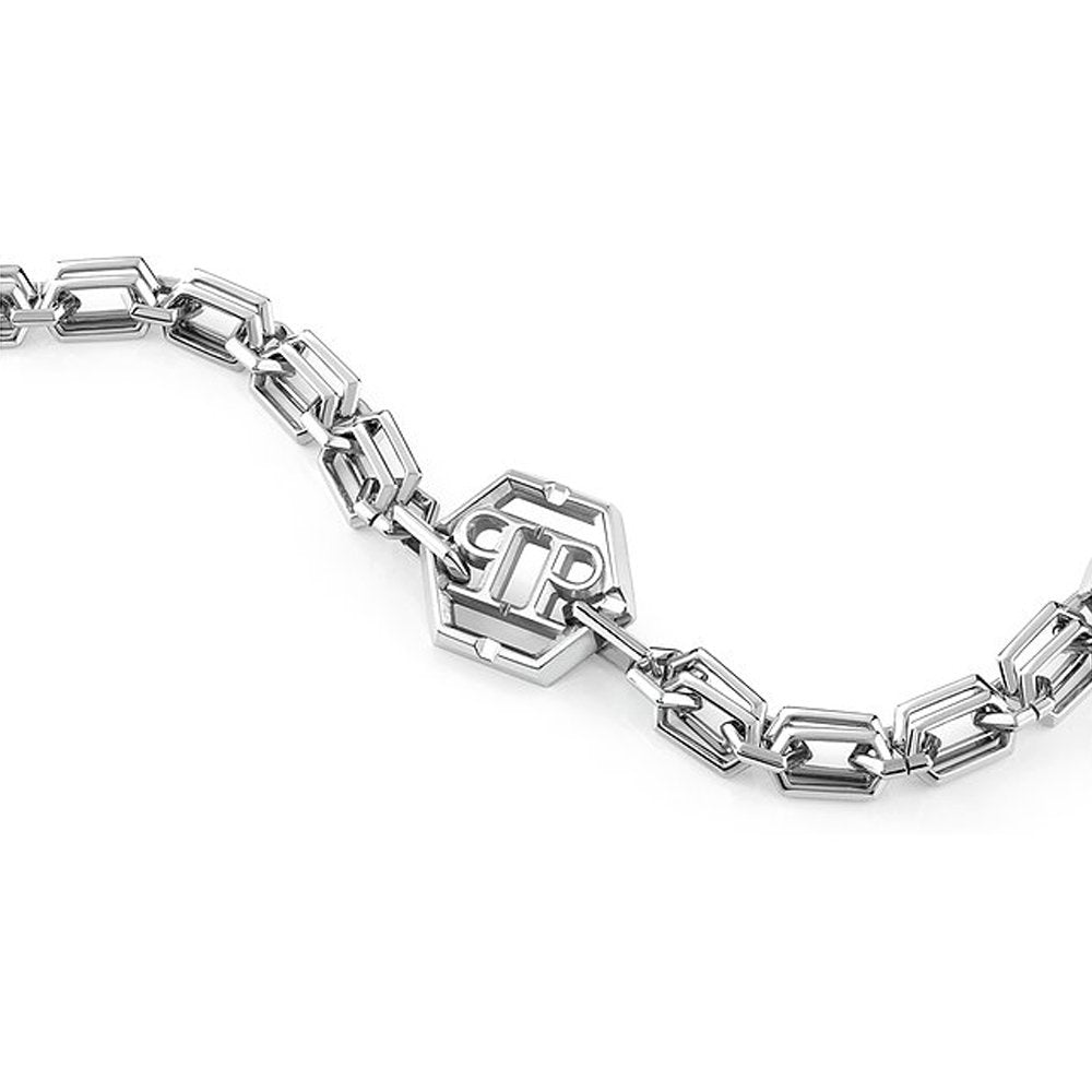 Philipp Plein Herren  Armband PLEIN ICON CHAIN Edelstahl Silber PJ9EA02BU